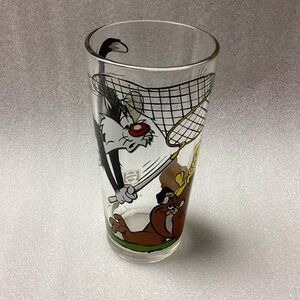 Vintage 1976 Pepsi Collector Series Looney Tunes Glass Sylvester & Tweety Bird